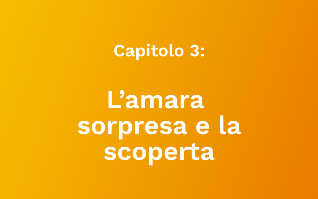 Capitolo 3: L’amara sorpresa e la scoperta